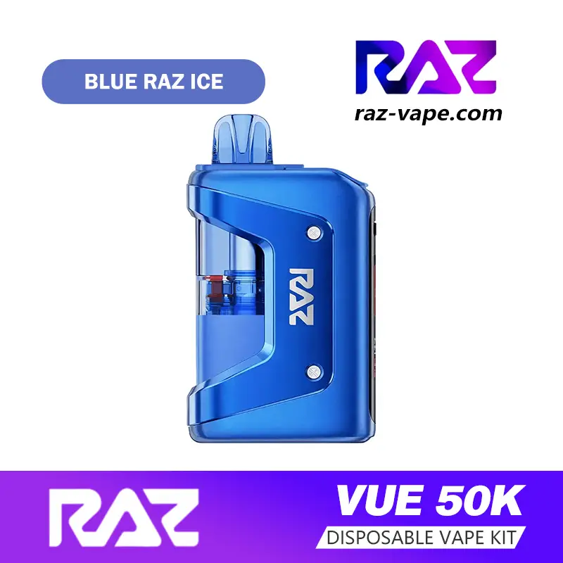 RAZ Blue Raz Ice flavor — available on VUE 50K, DC25000, TN9000 and RYL Classic 35K