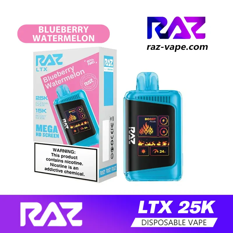 RAZ Blueberry Watermelon flavor — available on DC25000 and TN9000
