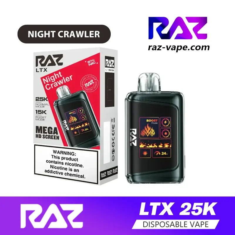 RAZ Night Crawler flavor — available on DC25000, TN9000 and RYL Classic 35K