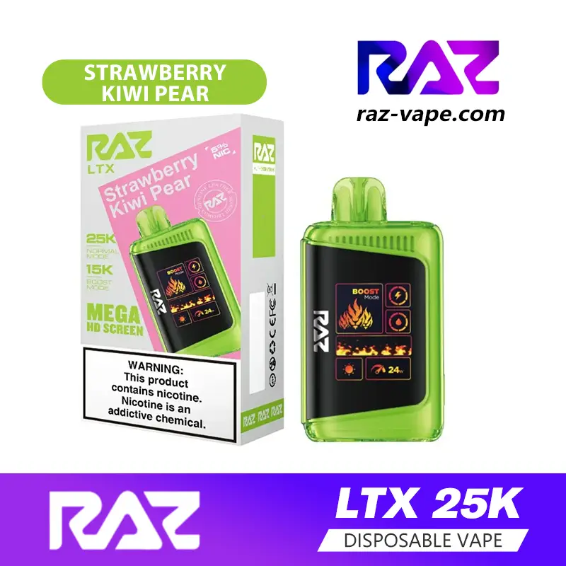RAZ Strawberry Kiwi Pear flavor — DC25000 / LTX 25K disposable vape