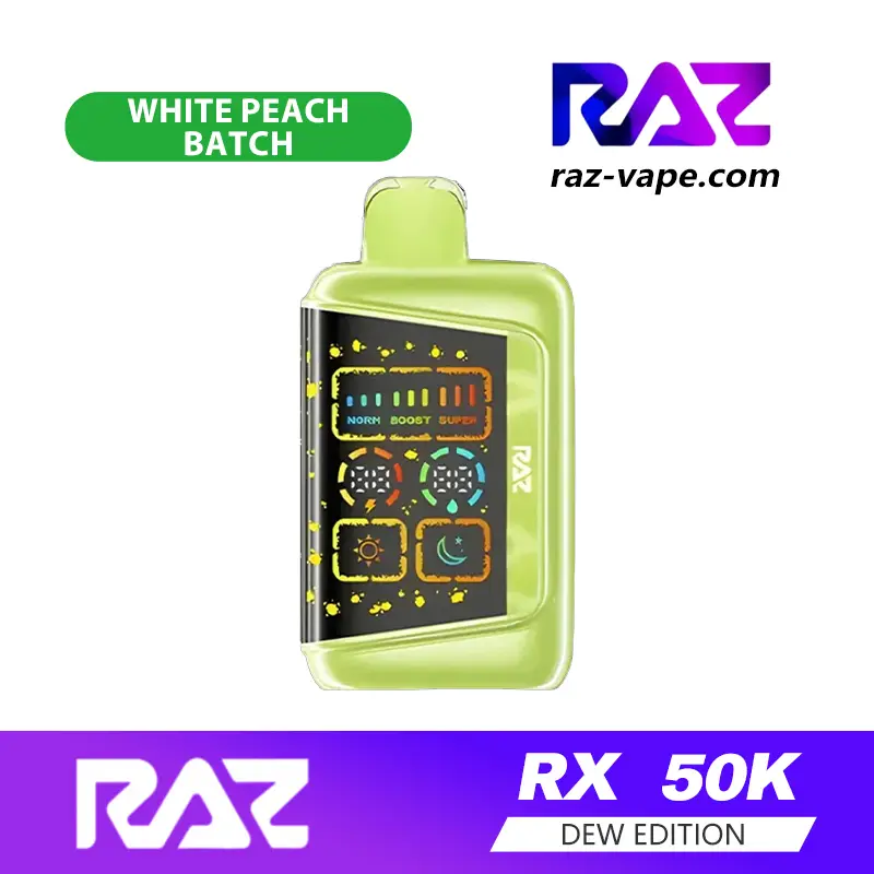 RAZ White Peach Batch — RX 50K Batch Edition disposable vape